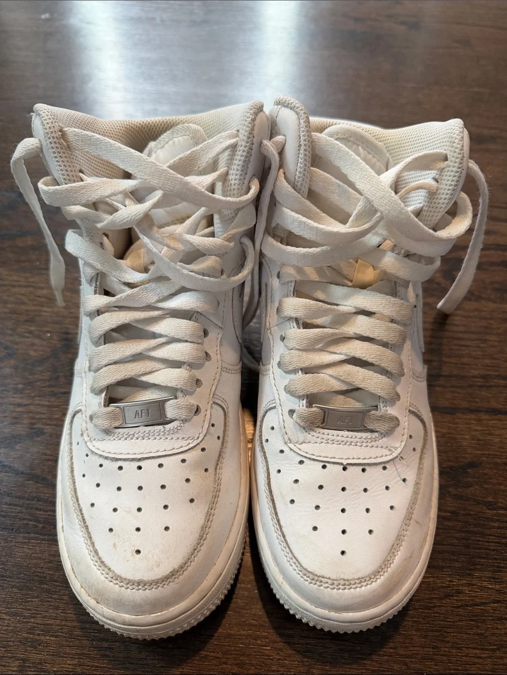Nike Kids White Air Force One High-Top Sneaker Size 4